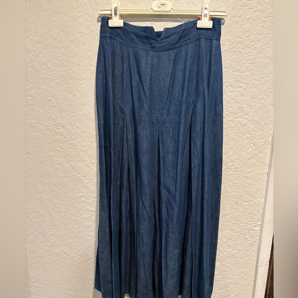 Mercedes and Adrienne Long Denim Skirt size 8